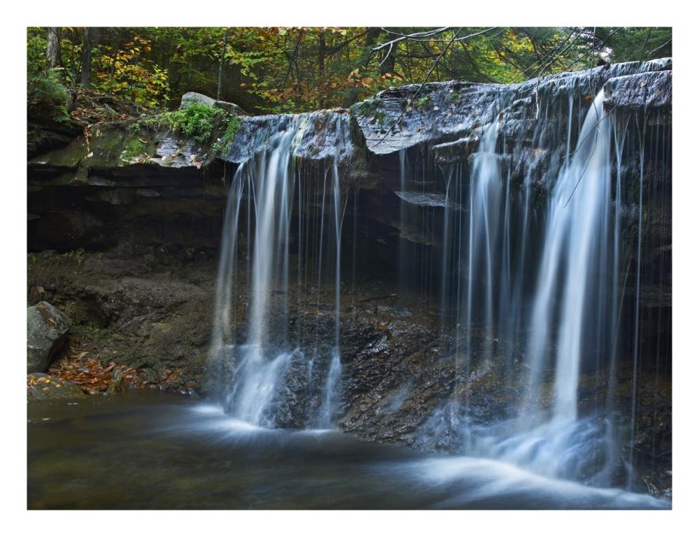 Cayuga Falls, Ricketts Glen State Park, Pennsylvania-Paper Art-26X20