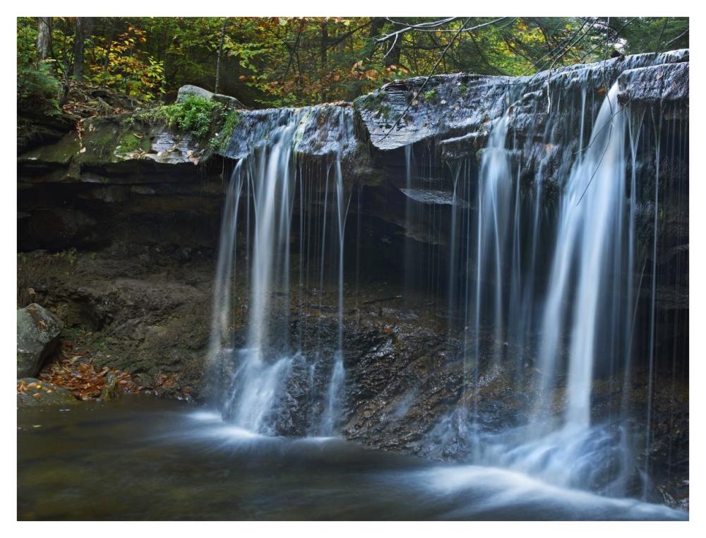 Cayuga Falls, Ricketts Glen State Park, Pennsylvania-Paper Art-42X32