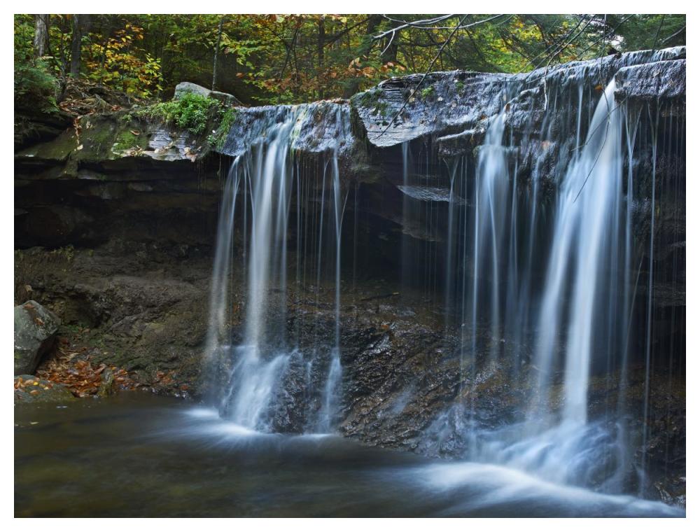 Cayuga Falls, Ricketts Glen State Park, Pennsylvania-Paper Art-50X38