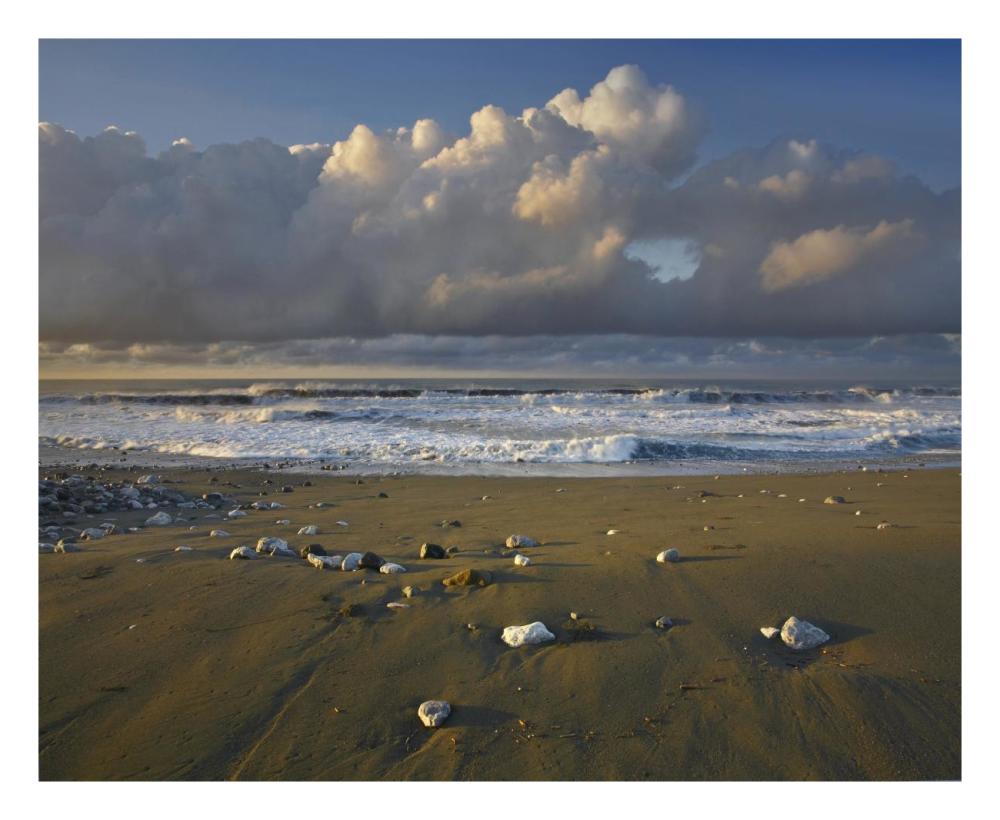 Beach And Waves, Corcovado National Park, Costa Rica-Paper Art-26X22