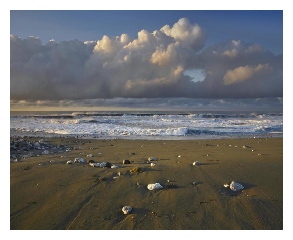 Beach And Waves, Corcovado National Park, Costa Rica-Paper Art-30X24
