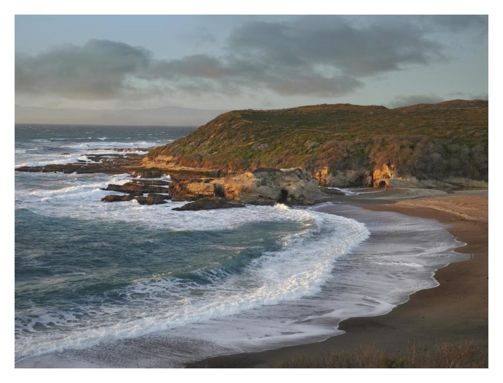 Spooners Cove, Montano De Oro State Park, California-Paper Art-18X14