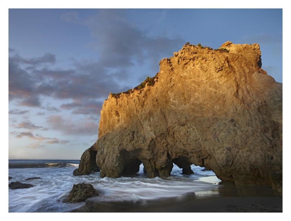 Natural Bridge On El Matador State Beach, California-Paper Art-18X14