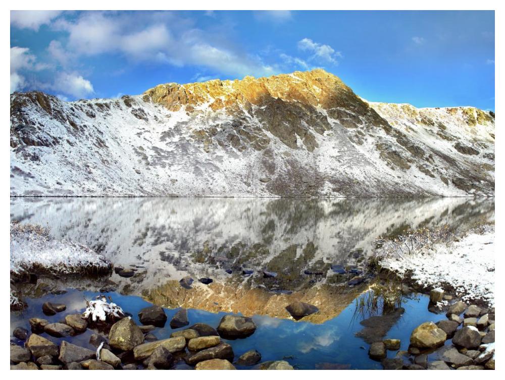 Geissler Mountain Reflected In Linkins Lake, Colorado-Paper Art-50X38