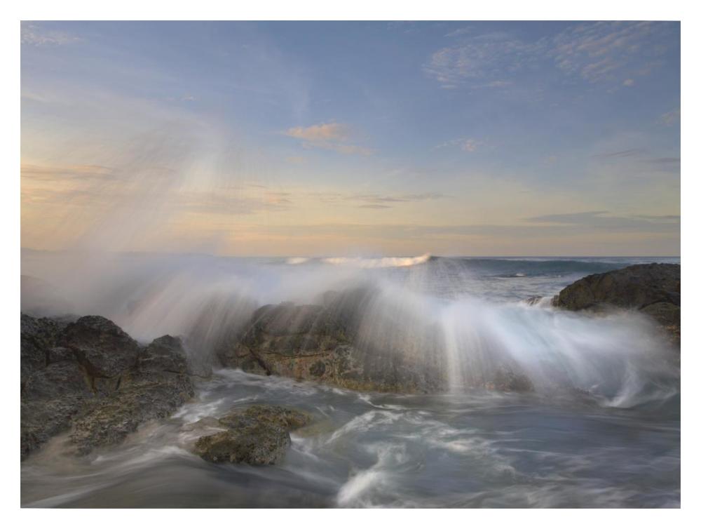 Wave Breaking, Playa Langosta, Guanacaste, Costa Rica-Paper Art-18X14