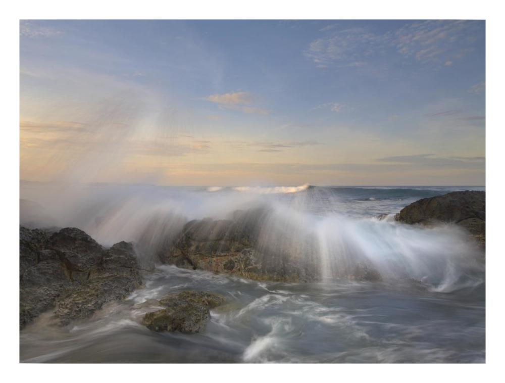 Wave Breaking, Playa Langosta, Guanacaste, Costa Rica-Paper Art-26X20