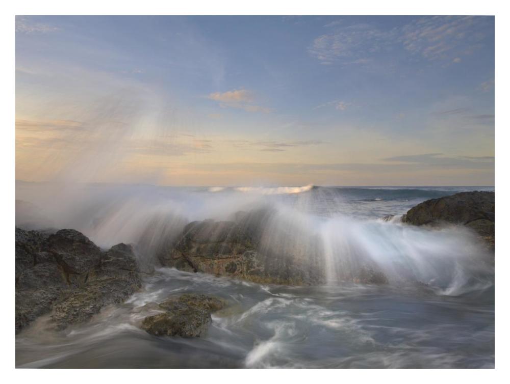 Wave Breaking, Playa Langosta, Guanacaste, Costa Rica-Paper Art-34X26