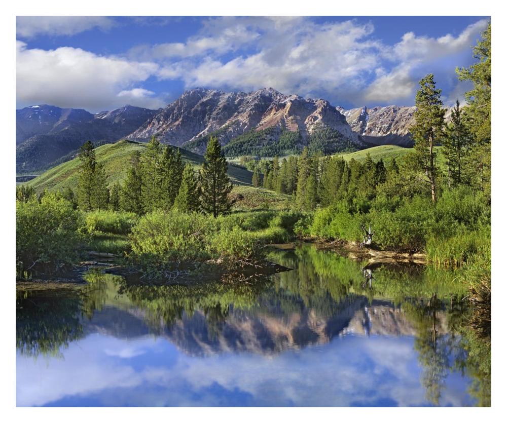 Easely Peak, Sawtooth National Recreation Area, Idaho-Paper Art-32X26.6