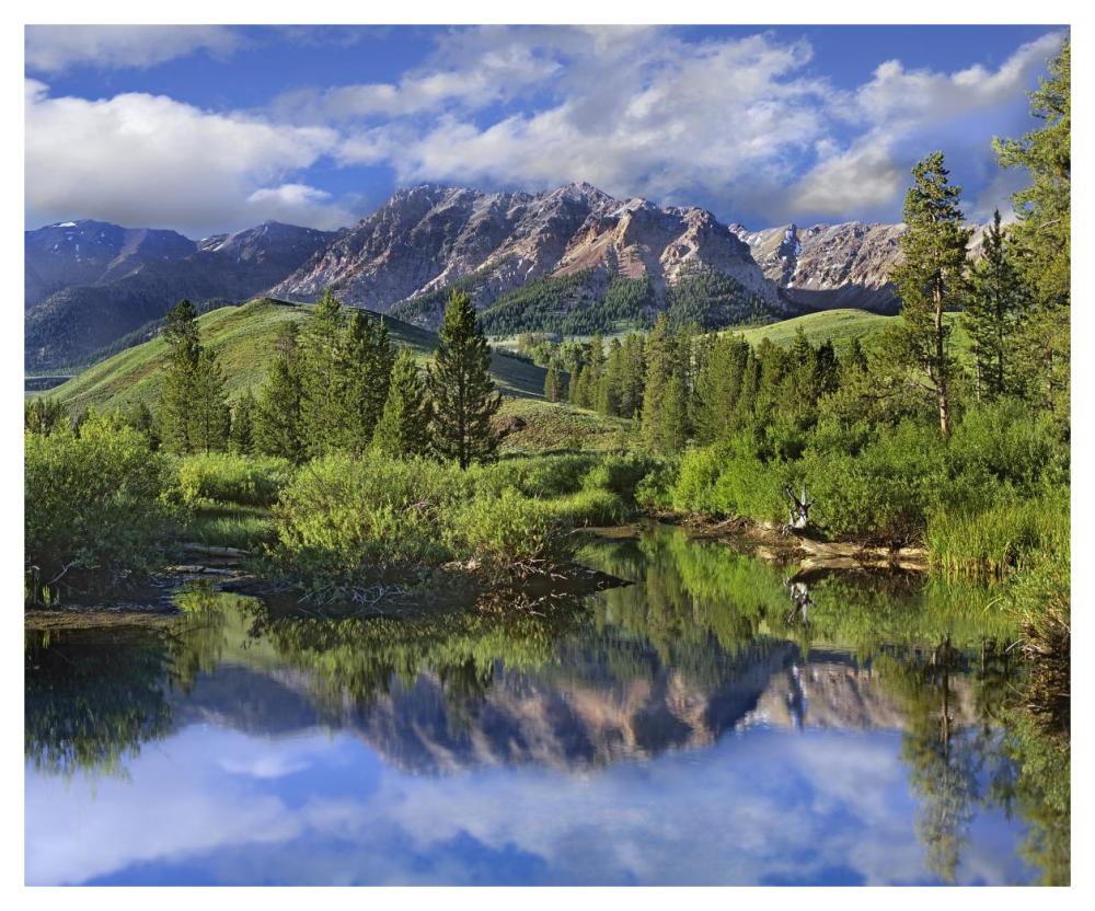 Easely Peak, Sawtooth National Recreation Area, Idaho-Paper Art-46X38.08