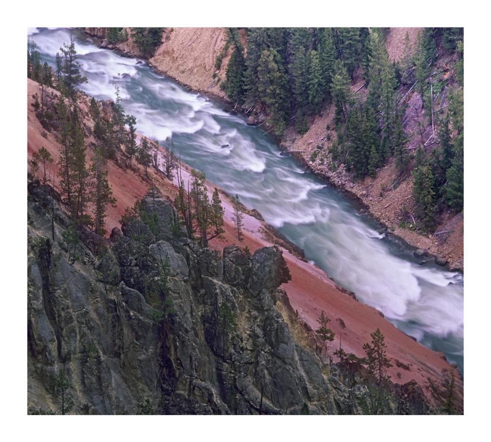 Yellowstone River, Yellowstone National Park, Wyoming-Paper Art-18X16.24