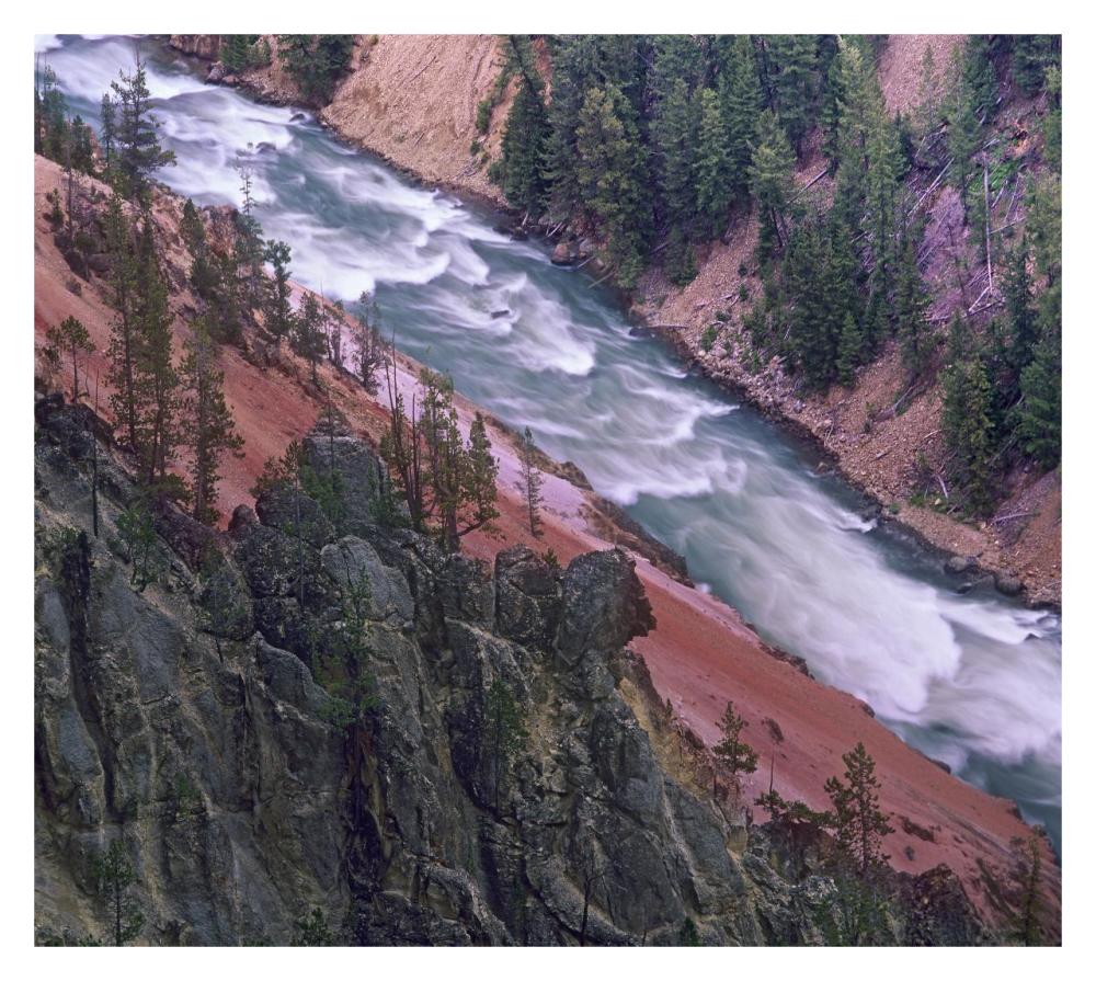 Yellowstone River, Yellowstone National Park, Wyoming-Paper Art-32X28.7