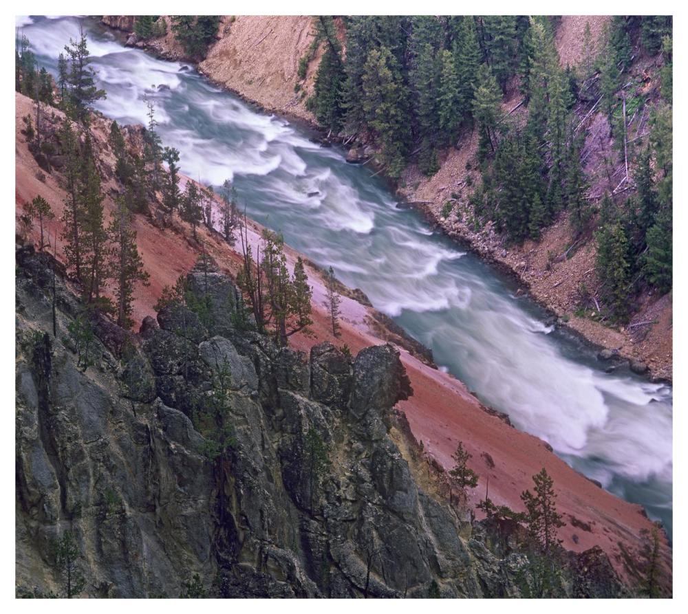 Yellowstone River, Yellowstone National Park, Wyoming-Paper Art-46X41.16