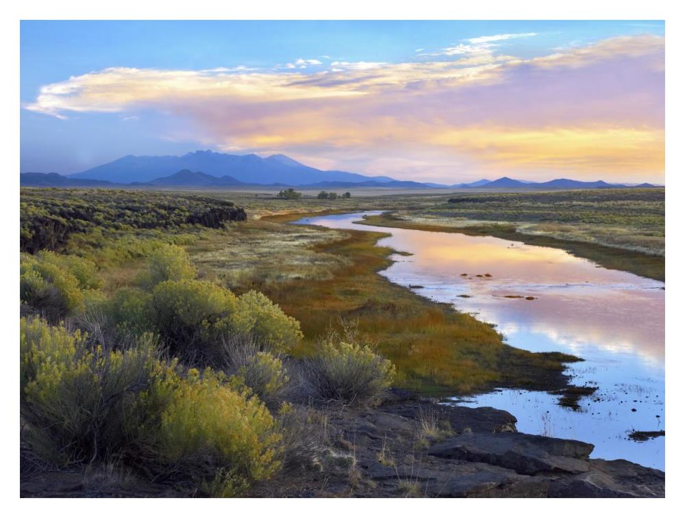 Rio Grande And The Sangre De Cristo Mountains, Colorado-Paper Art-18X14
