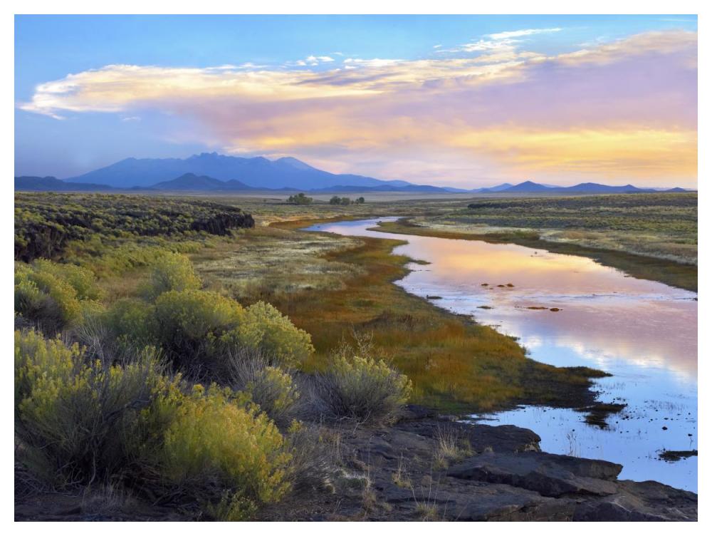 Rio Grande And The Sangre De Cristo Mountains, Colorado-Paper Art-50X38