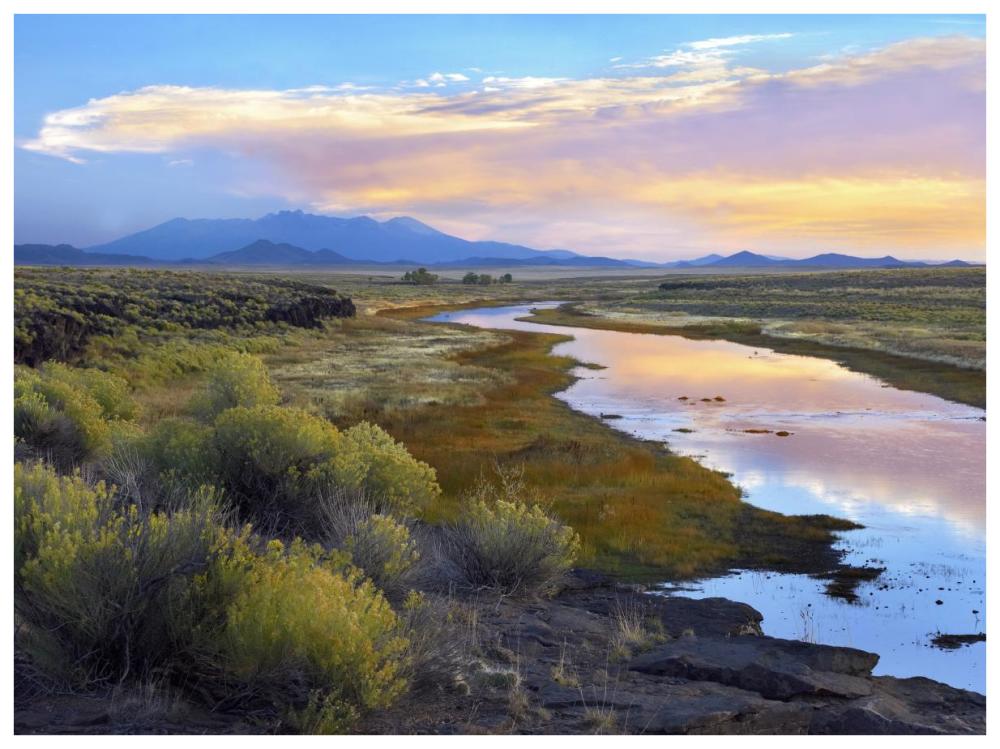Rio Grande And The Sangre De Cristo Mountains, Colorado-Paper Art-74X56