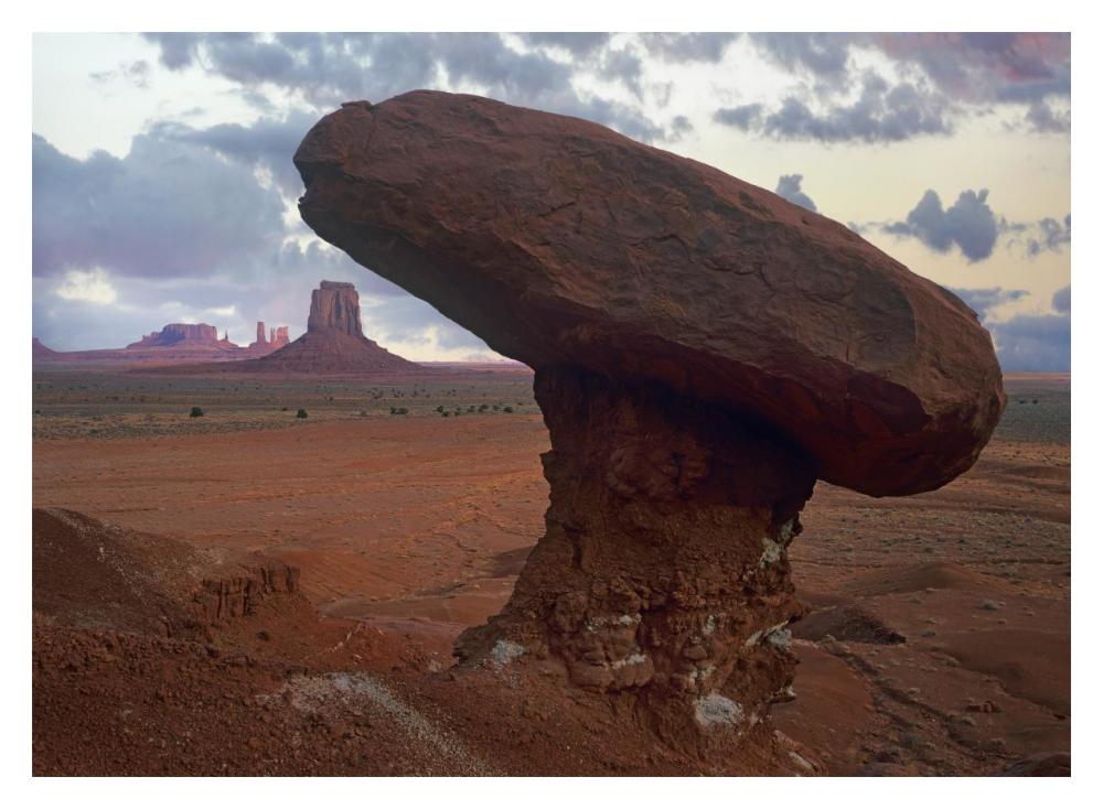Mushroom Rock At North Window, Monument Valley, Arizona-Paper Art-18X14