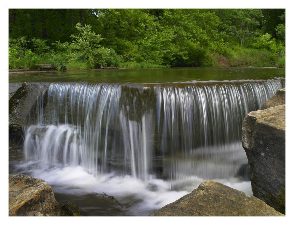 Sand Creek Cascades In Osage Hills State Park, Oklahoma-Paper Art-18X14