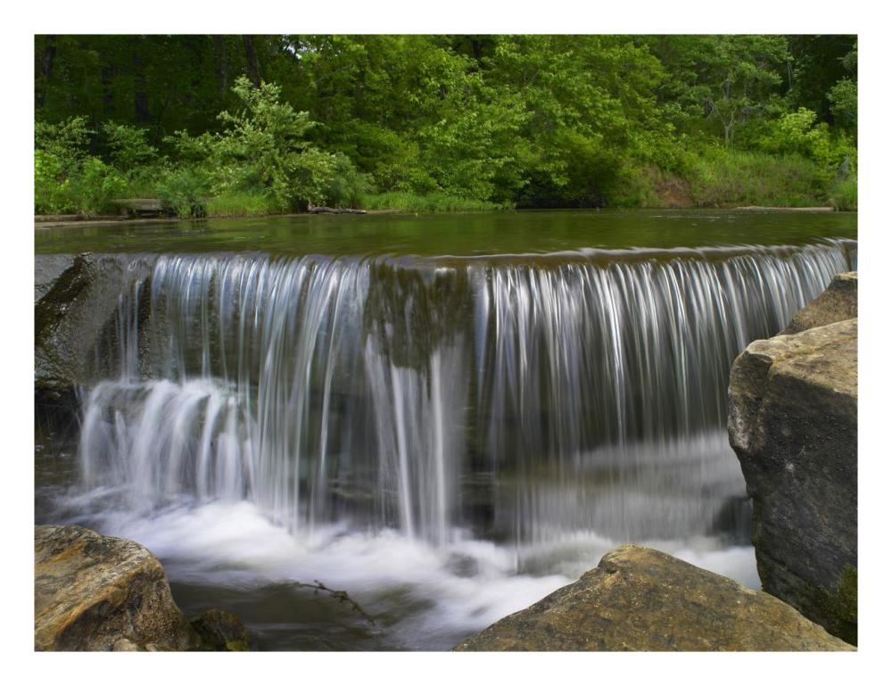 Sand Creek Cascades In Osage Hills State Park, Oklahoma-Paper Art-26X20