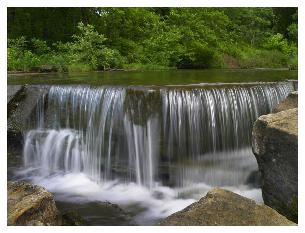 Sand Creek Cascades In Osage Hills State Park, Oklahoma-Paper Art-42X32