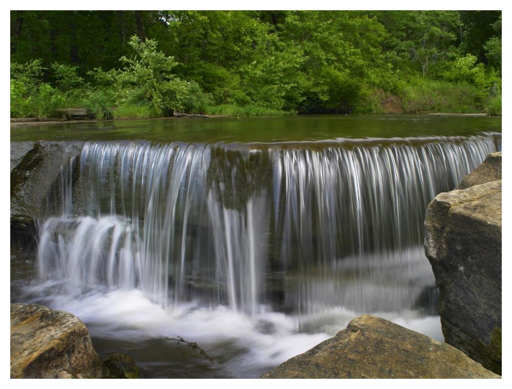 Sand Creek Cascades In Osage Hills State Park, Oklahoma-Paper Art-50X38