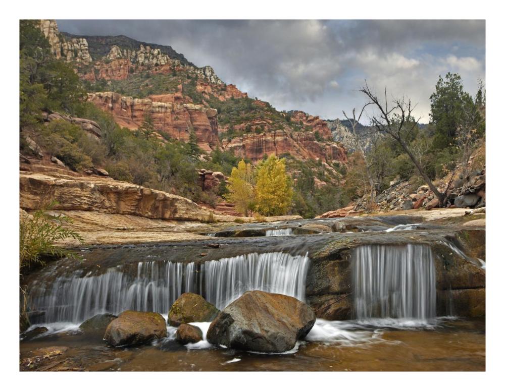 Oak Creek In Slide Rock State Park Near Sedona, Arizona-Paper Art-26X20