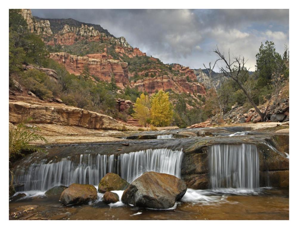 Oak Creek In Slide Rock State Park Near Sedona, Arizona-Paper Art-34X26