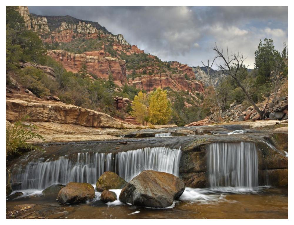 Oak Creek In Slide Rock State Park Near Sedona, Arizona-Paper Art-50X38