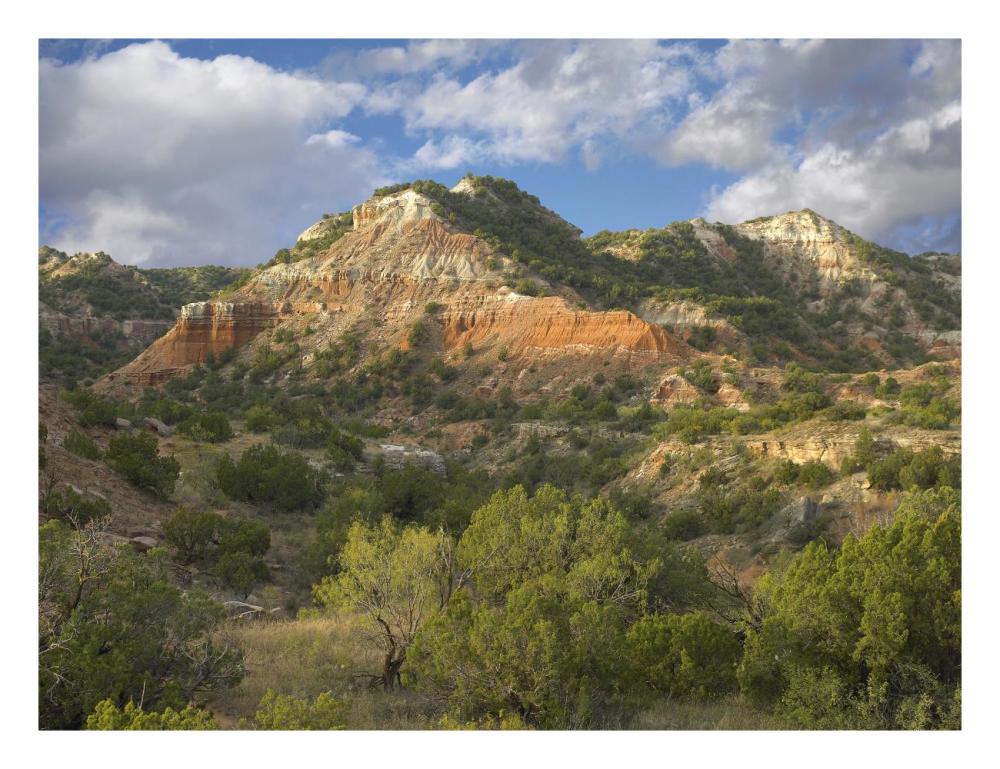 Sandstone Mountains, Palo Duro Canyon State Park, Texas-Paper Art-26X20