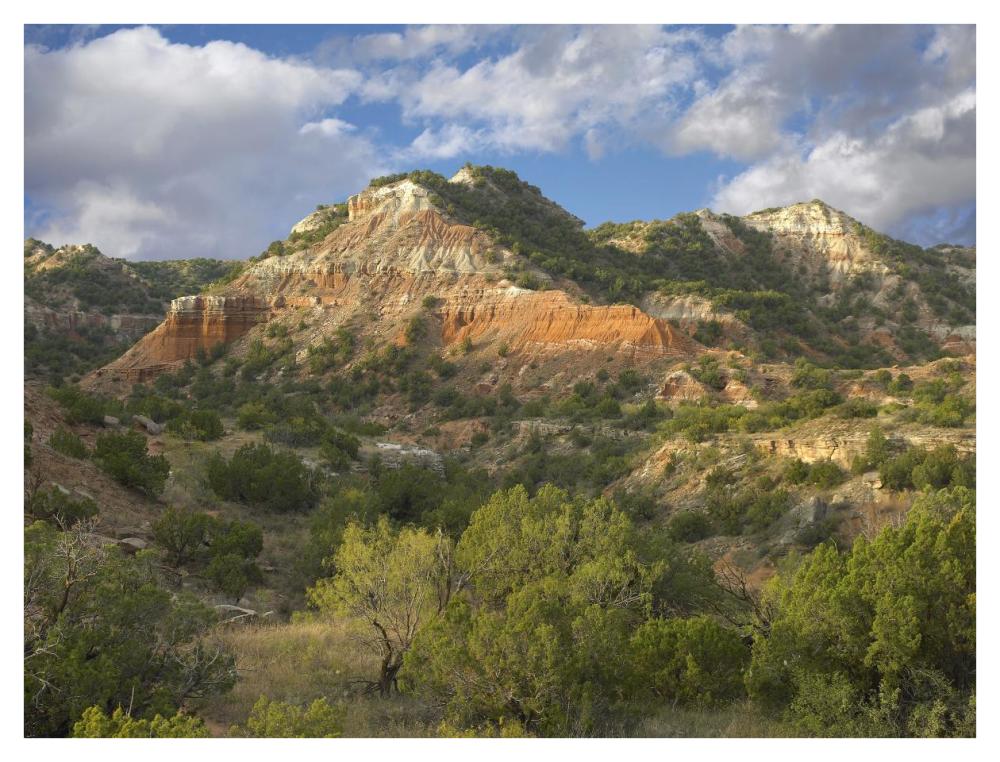Sandstone Mountains, Palo Duro Canyon State Park, Texas-Paper Art-42X32