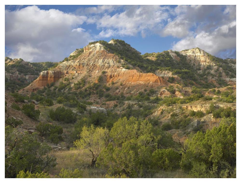 Sandstone Mountains, Palo Duro Canyon State Park, Texas-Paper Art-50X38