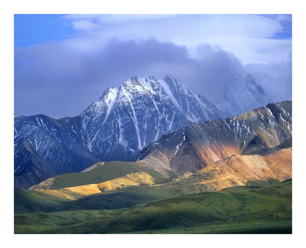 Alaska Range And Foothills, Denali National Park, Alaska-Paper Art-22X18