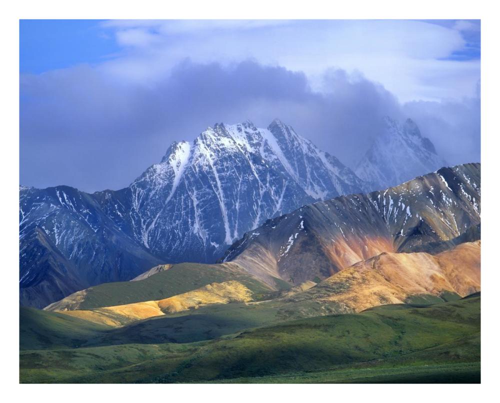 Alaska Range And Foothills, Denali National Park, Alaska-Paper Art-26X22