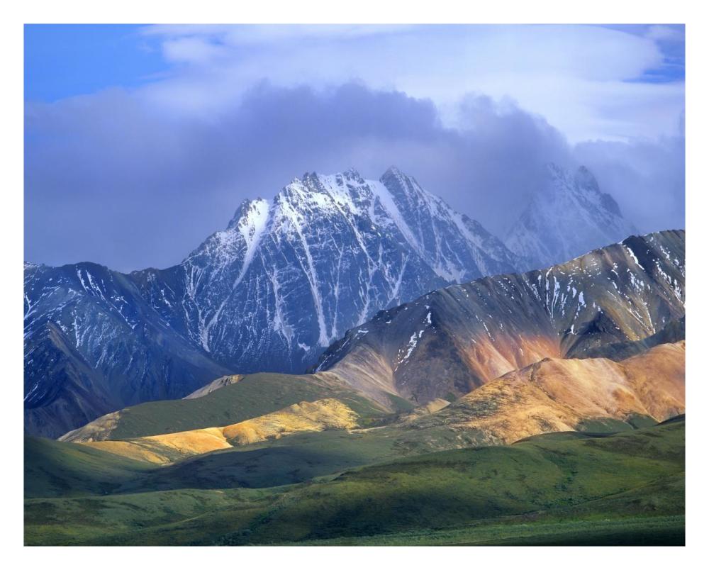 Alaska Range And Foothills, Denali National Park, Alaska-Paper Art-30X24