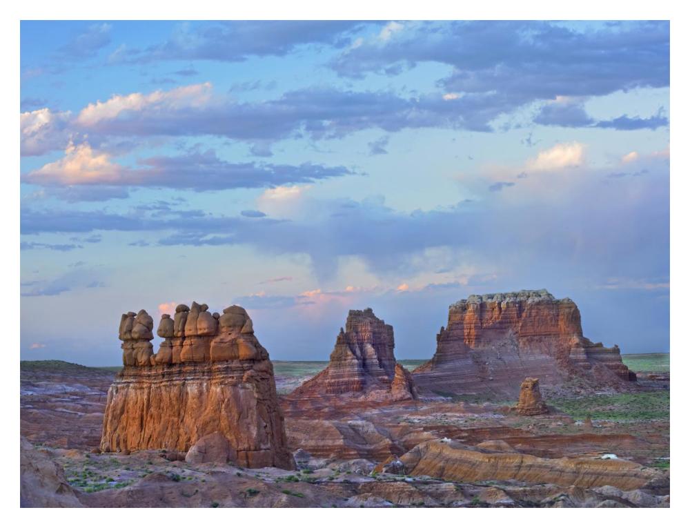 Eroded Buttes In Desert, Bryce Canyon National Park, Utah-Paper Art-18X14