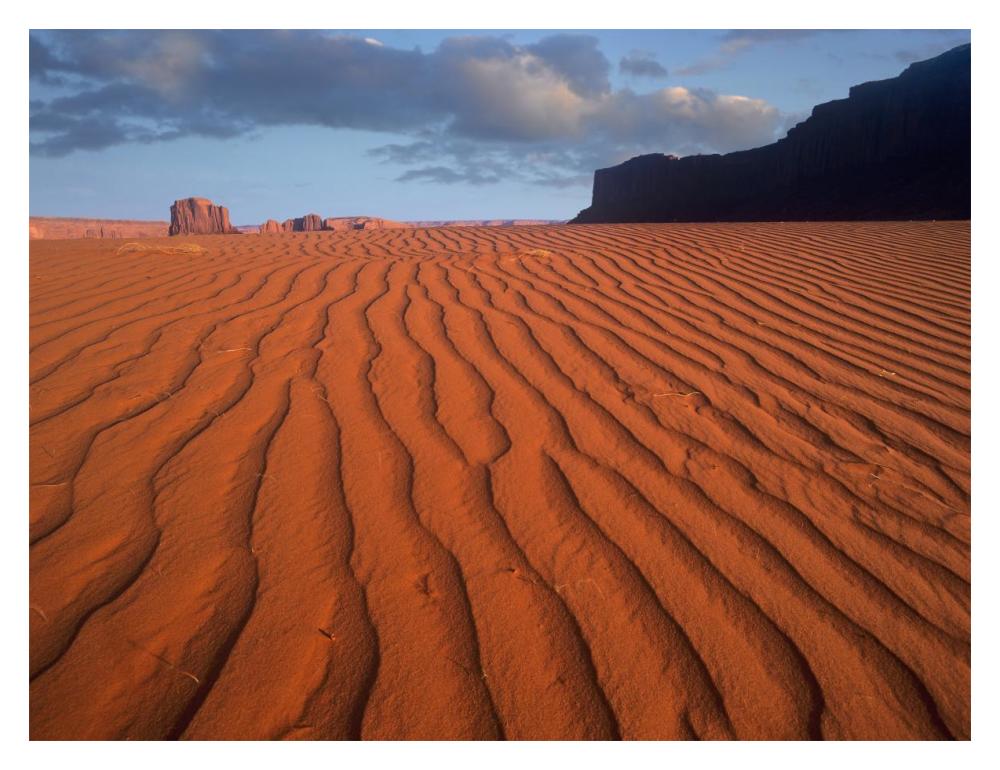 Sand Dunes At Monument Valley Navajo Tribal Park, Arizona-Paper Art-18X14