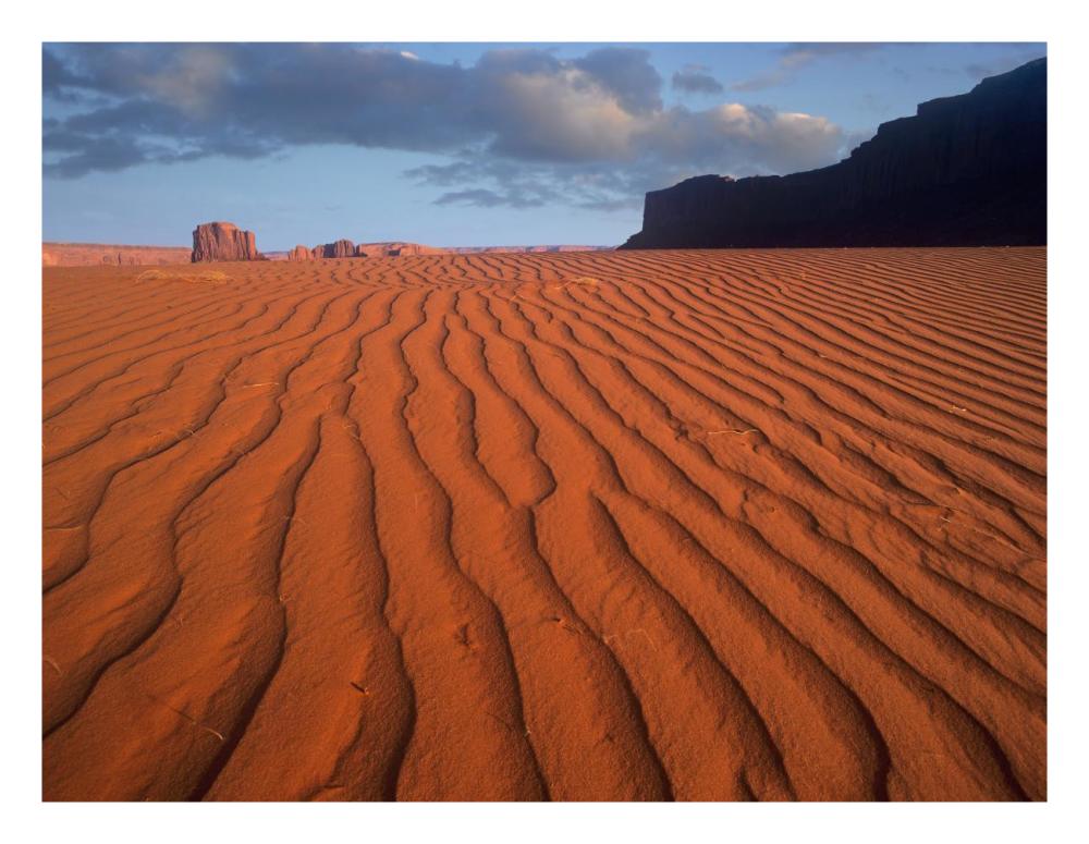 Sand Dunes At Monument Valley Navajo Tribal Park, Arizona-Paper Art-26X20