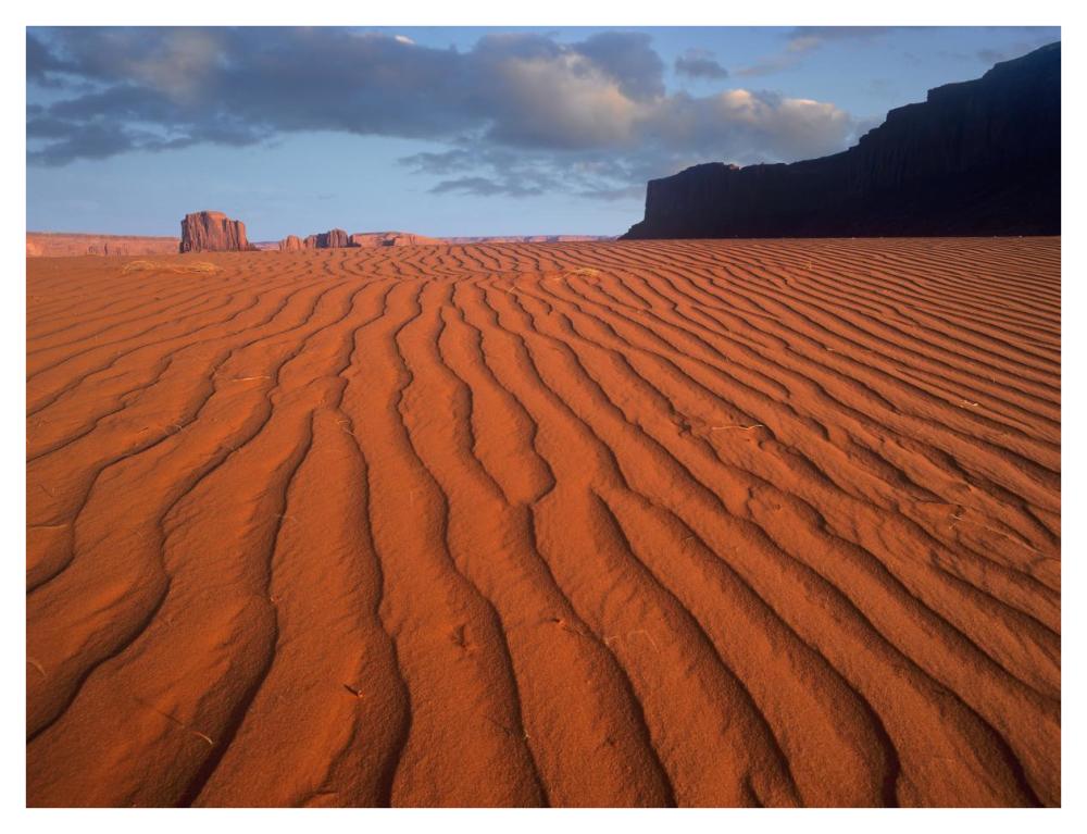 Sand Dunes At Monument Valley Navajo Tribal Park, Arizona-Paper Art-42X32