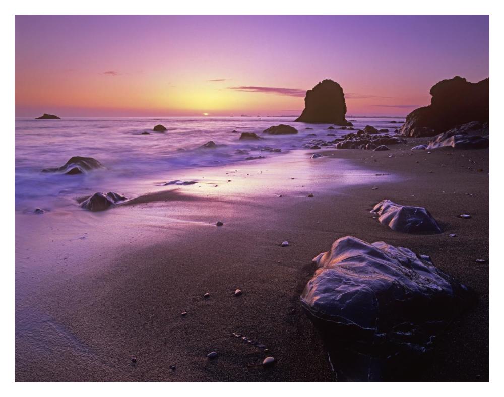 Enderts Beach At Sunset, Redwood National Park, California-Paper Art-18X14