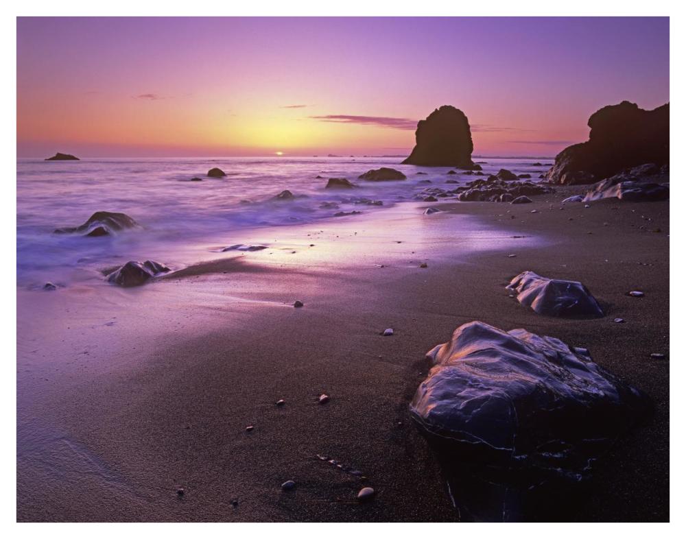 Enderts Beach At Sunset, Redwood National Park, California-Paper Art-42X32