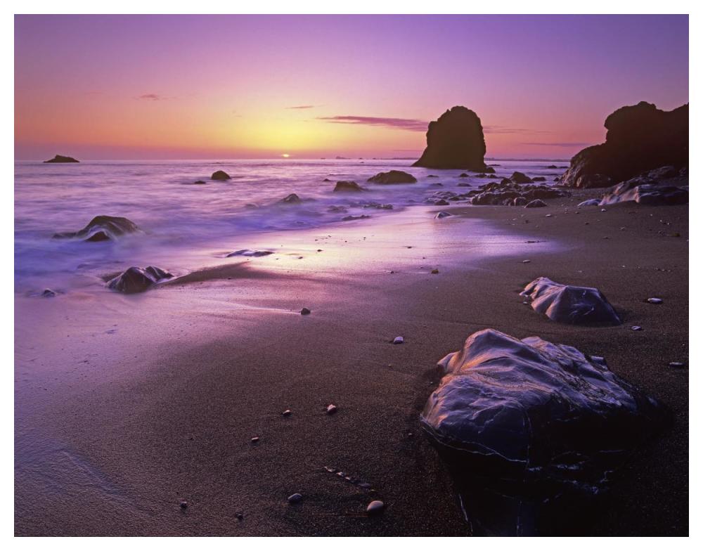Enderts Beach At Sunset, Redwood National Park, California-Paper Art-50X38