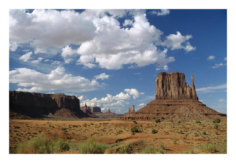 Landscape View, Monument Valley Navajo Tribal Park, Arizona-Paper Art-26X18