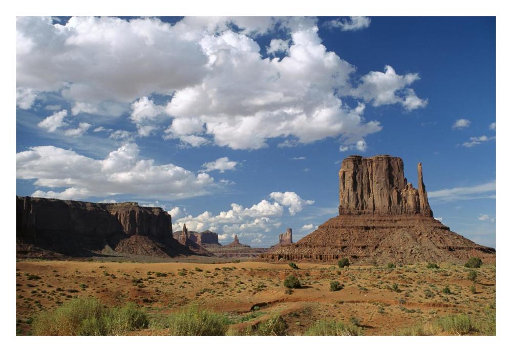 Landscape View, Monument Valley Navajo Tribal Park, Arizona-Paper Art-32X22