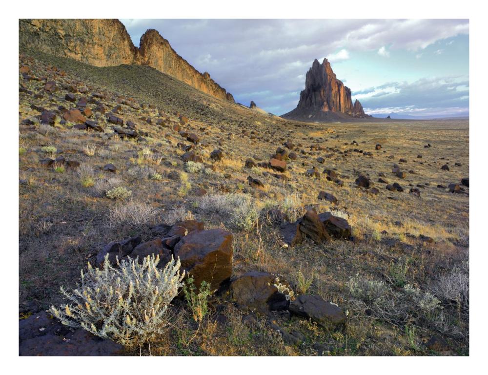 Shiprock, The Basalt Core Of An Extinct Volcano, New Mexico-Paper Art-26X20