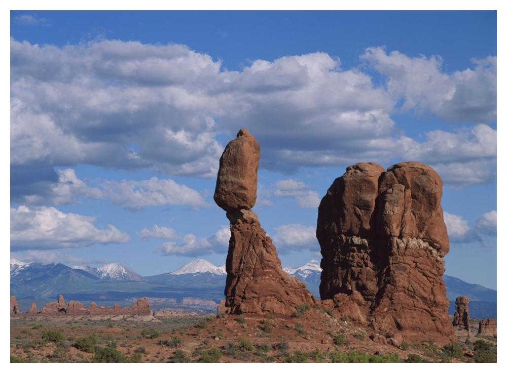 Balanced Rock Under Cloudy Skies, Arches National Park, Utah-Paper Art-50X38