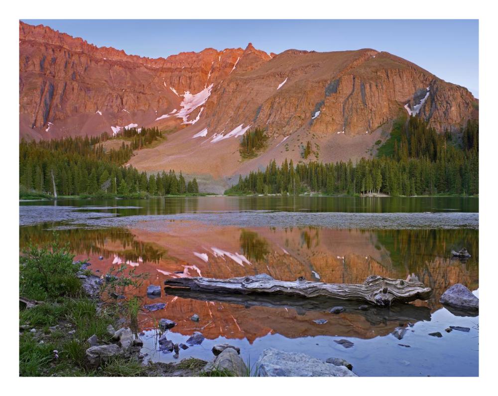 Palmyra Peak Reflected In Alta Lake Near Telluride, Colorado-Paper Art-26X20