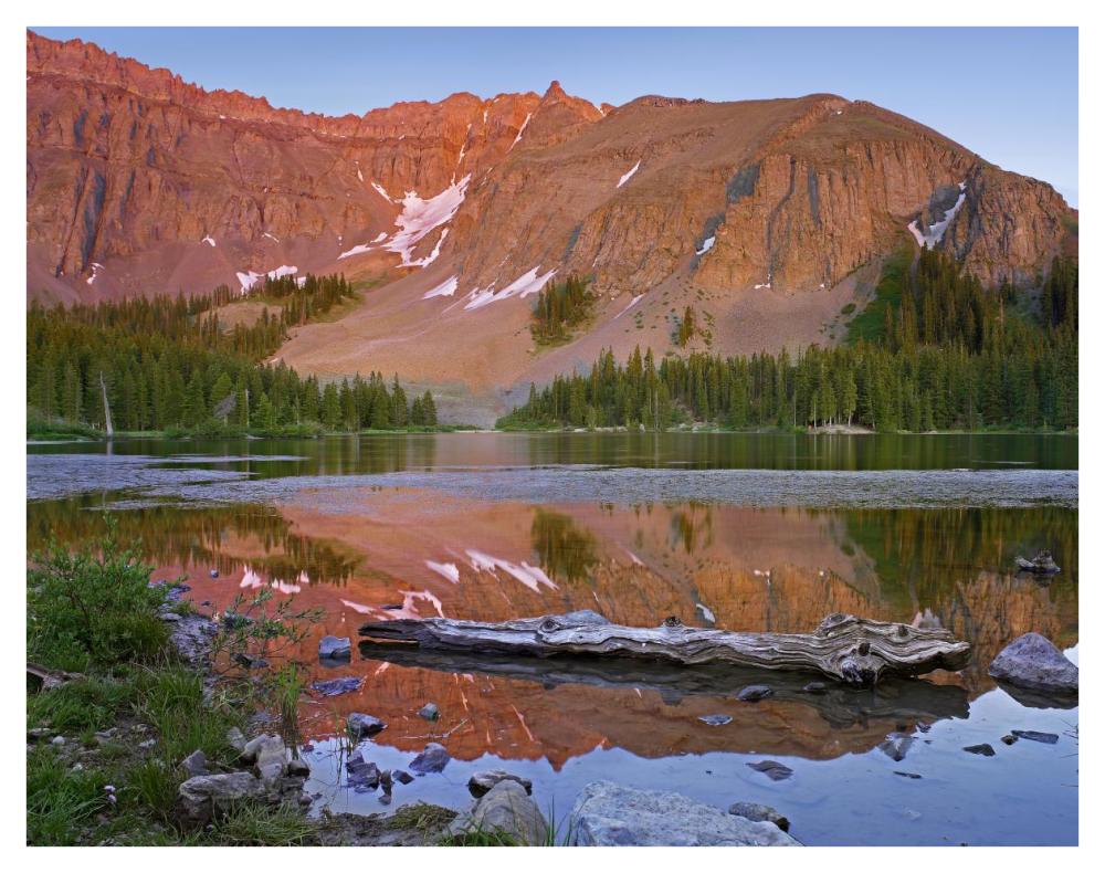 Palmyra Peak Reflected In Alta Lake Near Telluride, Colorado-Paper Art-42X32