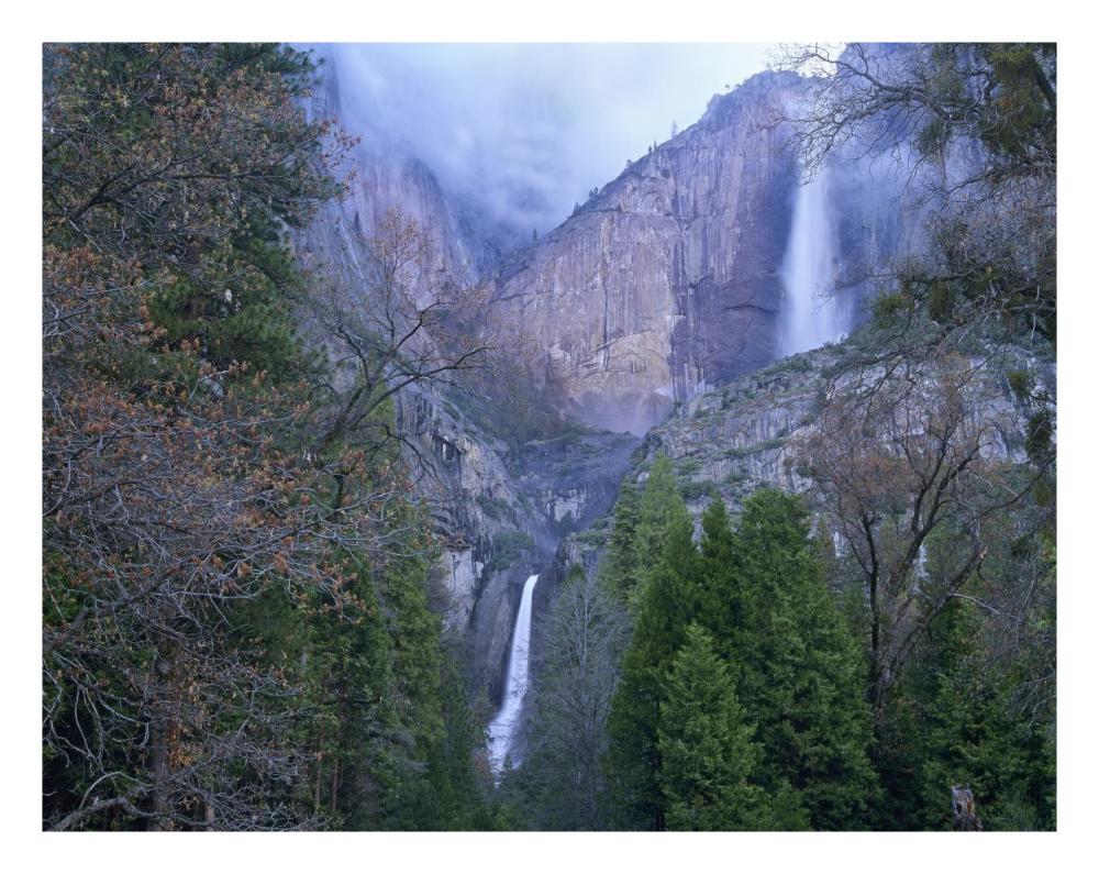Yosemite Falls In Spring, Yosemite National Park, California-Paper Art-26X20