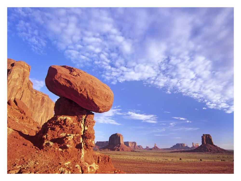 Mushroom Rock In Monument Valley Najavo Tribal Park, Arizona-Paper Art-34X26