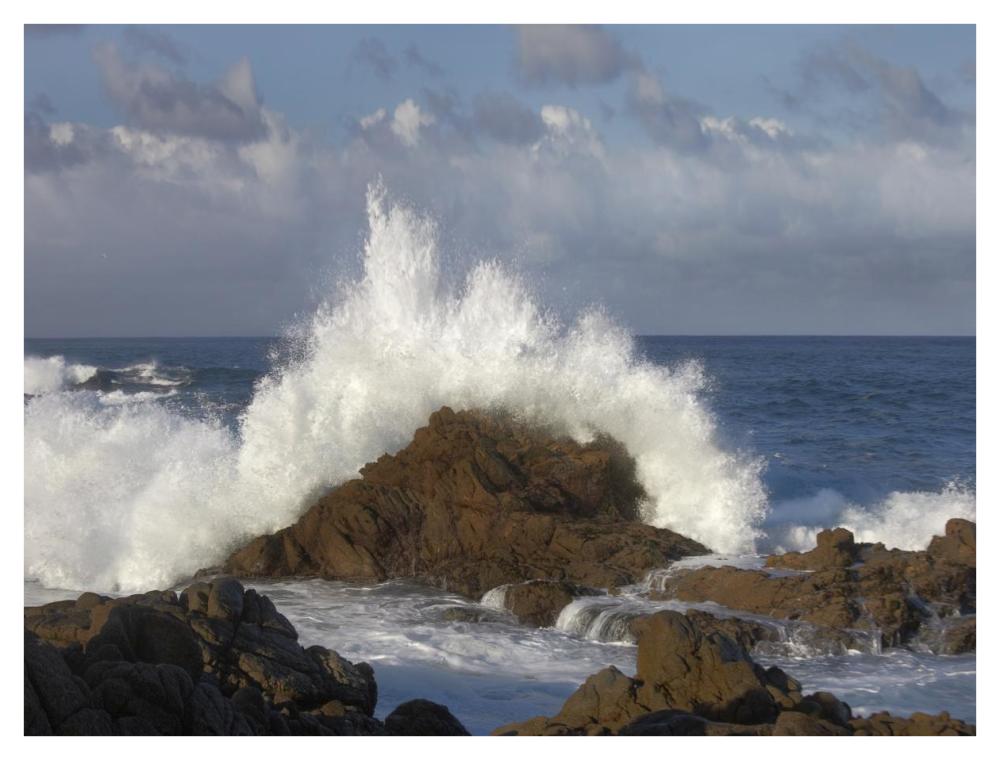 Crashing Waves At Garrapata State Beach, Big Sur, California-Paper Art-42X32
