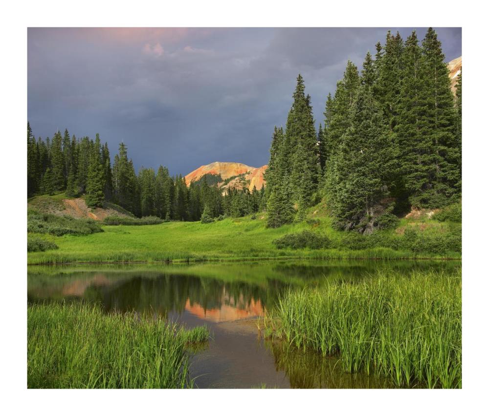 Red Mountain Reflected In Pond, San Juan Mountains, Colorado-Paper Art-18X15.28
